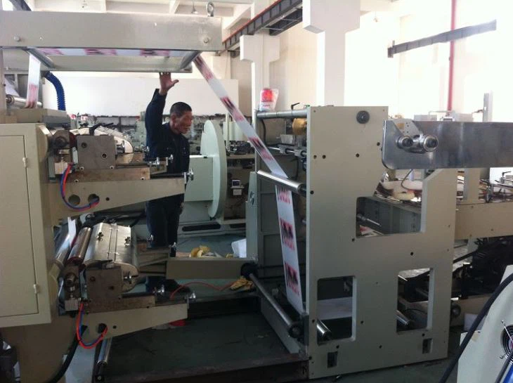 Flat Bottom Paper Bag Making Machine Inline Printer